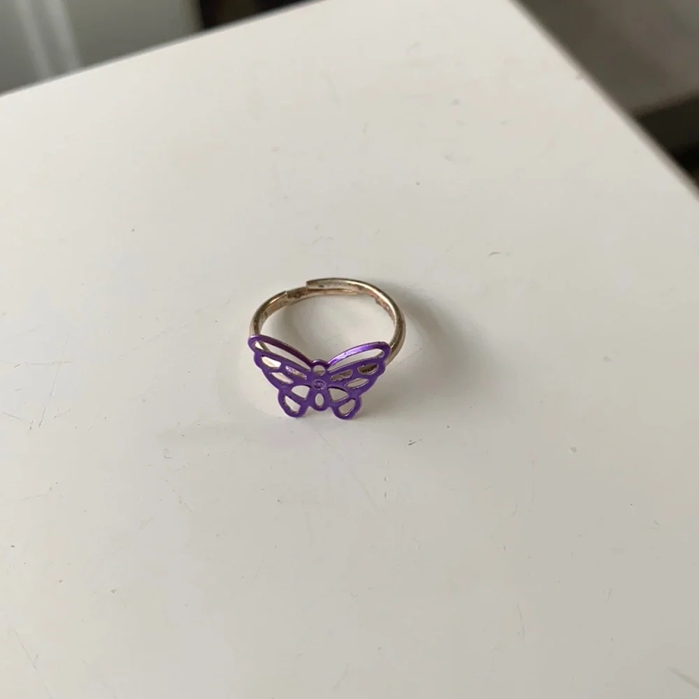 Purple Butterfly Ring - Picture 2 of 2